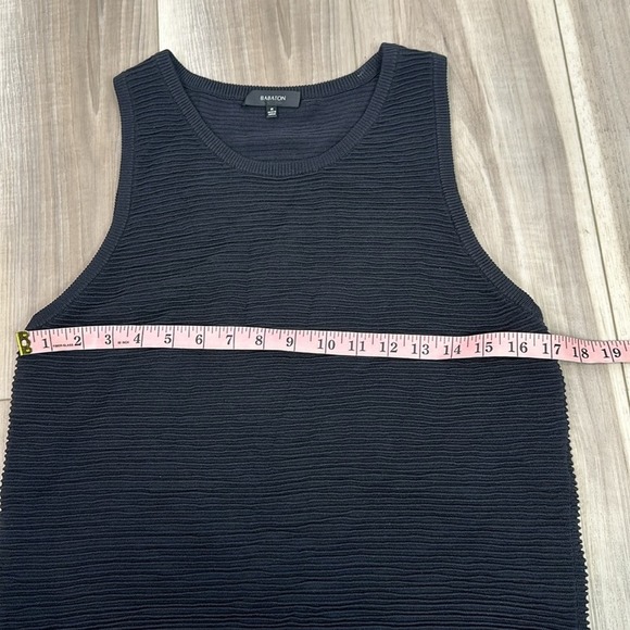 Aritzia Babaton black ribbed sleeveless top - Picture 5 of 6